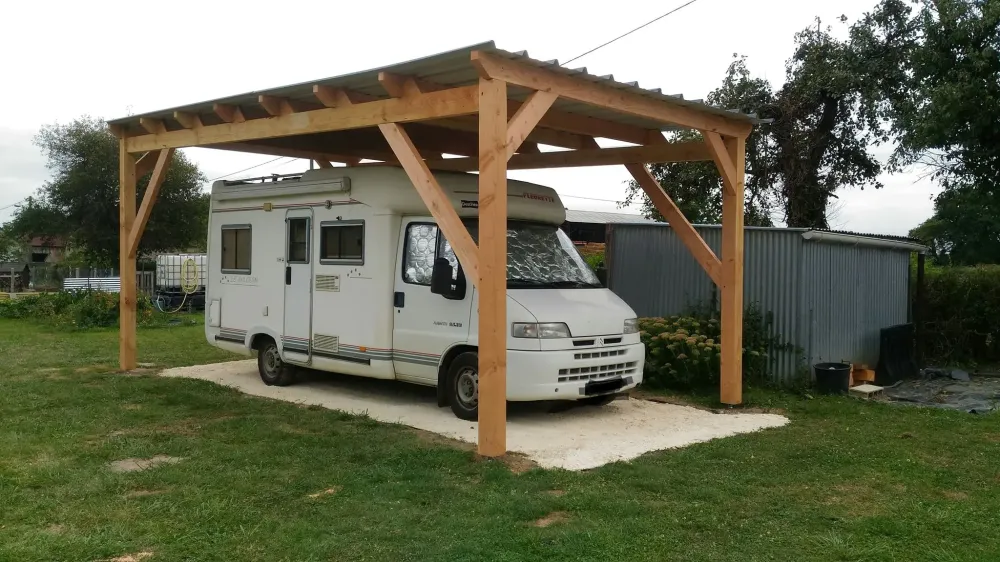 Carport bois sur mesure dans le Cher (18) - SARL Veclain